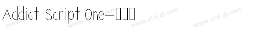 Addict Script One字体转换